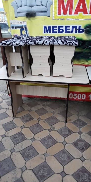 мебель бишкек столы и стулья фото цены: Кухонный стол и стул, Новый, Бесплатная доставка — 3