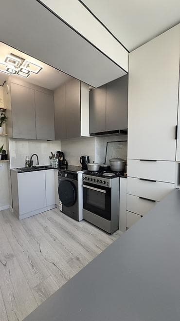 мебел бу: Кухонный гарнитур, цвет - Серый — 4