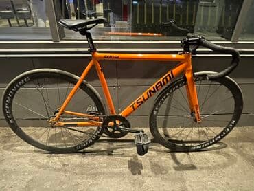купить фикс в бишкеке: Шоссейный велосипед, Tsunami, Рама M (156 - 178 см), Б/у — 2