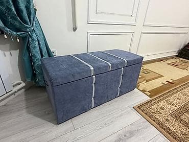 Банкетки: Банкетка, Б/у, Без полок, Самовывоз, цвет - Синий — 2