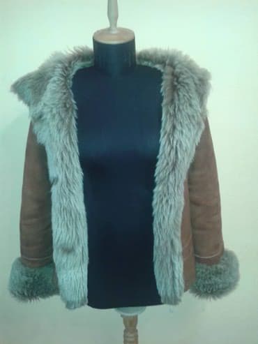 Дубленка, Классическая модель, Турция, Короткая модель, С капюшоном, 3XL