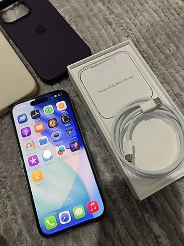 13 iphone: IPhone 15 Pro, Б/у, 256 ГБ, Natural Titanium, Зарядное устройство, Защитное стекло, Чехол, 90 % — 2