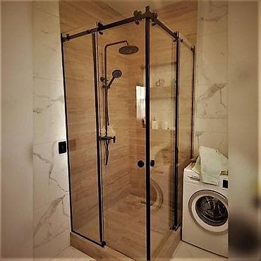 Терезелер жана комплектөөчүлөр: Подобная душевая перегородка используется для небольших ванных комнат — 2