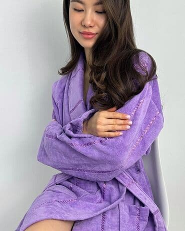 домашние халаты больших размеров: Халат, Махра, Турция, 2XS, 3XL, 4XL — 3