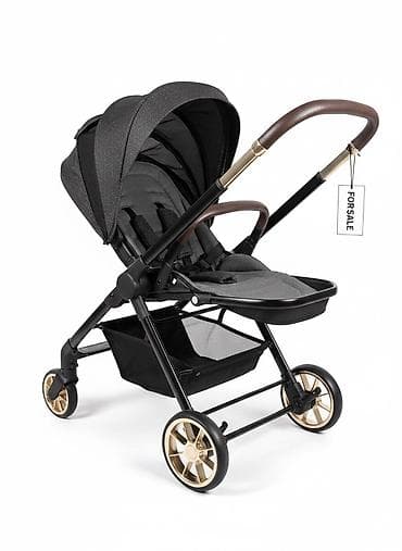 детский коляска цена: Коляска, цвет - Черный, Новый — 1