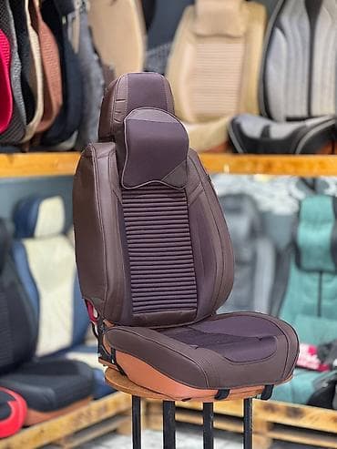 Чехлы Экокожа, С подушкой, цвет - Шампань, Новый, Самовывоз, Бесплатная доставка, Платная доставка