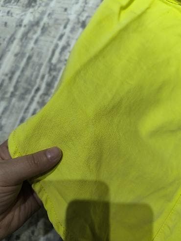 red centr: Яркая рубашка MAAG неоново‑жёлтого цвета. - Материал: хлопковая ткань — 2