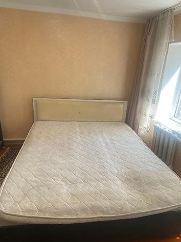 банкетка бу: Спальный гарнитур, Б/у, Двуспальная кровать, Самовывоз, цвет - Бежевый — 2