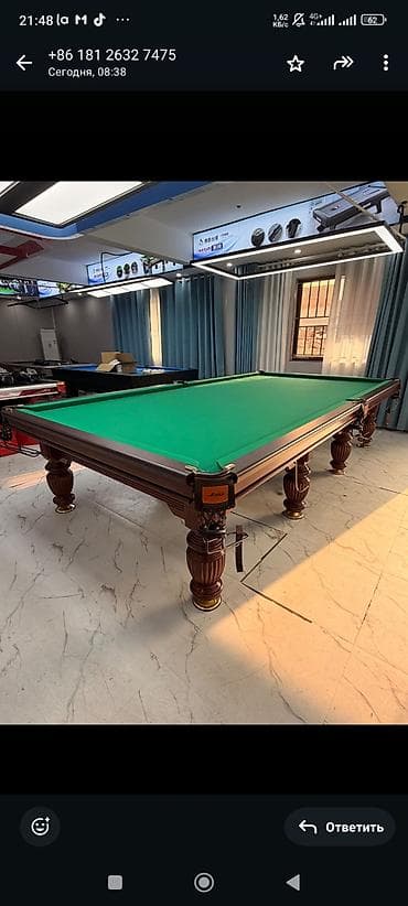 стол бильярд: Профессиональный бильярдный/снукерный стол - Игровое поле из — 2