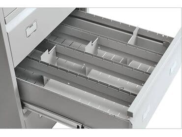 биндеры 250 листов с металлическим корпусом: Архивный шкаф, Новый, Железо, цвет - Серебристый — 4