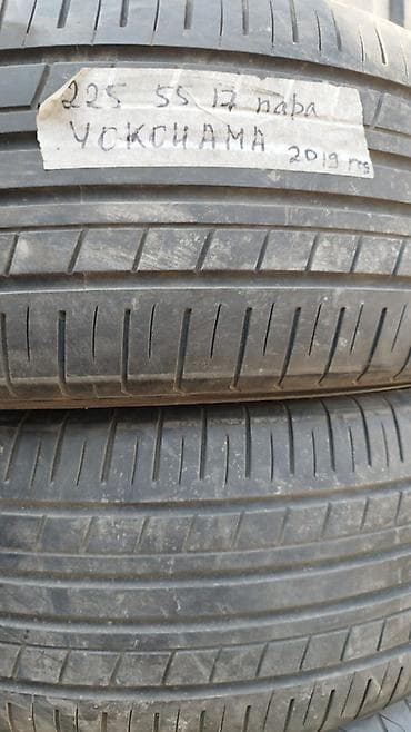 Шины 225 / 55 / R 17, Лето, Б/у, Пара, Легковые, Yokohama