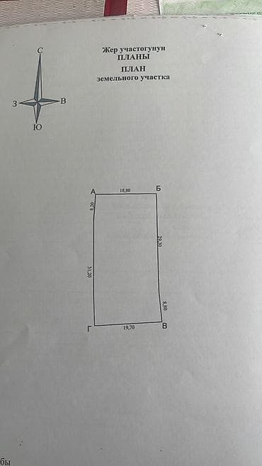 земельный участок бишкеке: 10 соток, Для строительства, Красная книга — 6