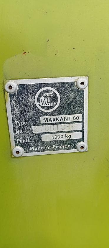мега мастер: Пресс-подборщик тюковый CLAAS Markant 60 - Тип: прицепной — 7