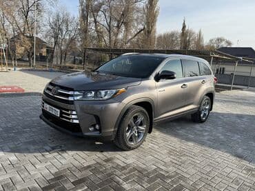 срочно продаю в связи с переездом: Toyota Highlander: 2019 г., 3.5 л, Вариатор, Гибрид, Кроссовер — 1