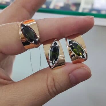 эксклюзивные свадебные пригласительные: Набор украшений, Проба 925, Новый — 2