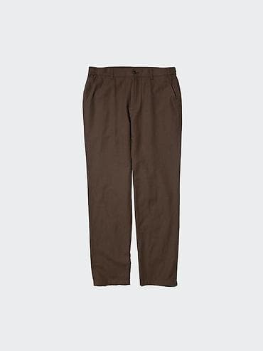 брюки клещ: Uniqlo Последний темно синий Размер Л Удобные брюки из смесовой — 3