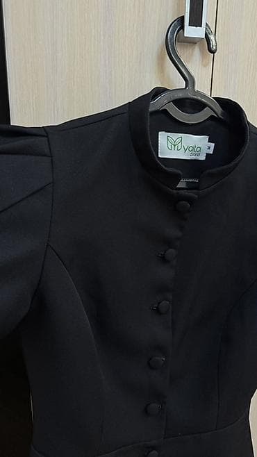 жакет на весну: Черный женский трендовый жакет Yata Brand, размер M Носила 2 раза — 3
