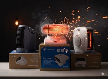 Тепловентилятор Настольный, 2000 Вт