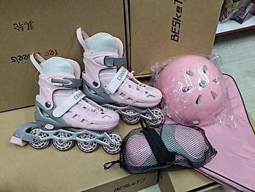 скамья спортивная: Ролики с комплектом CANNUP - Роликовые коньки с раздвижным ботинком — 1