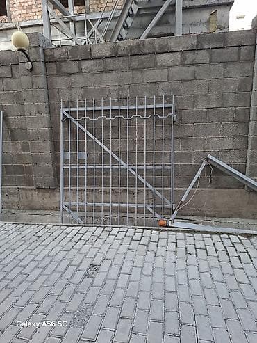 Распашные ворота: Металлические распашные ворота с автоматикой (комплект) - Материал — 4