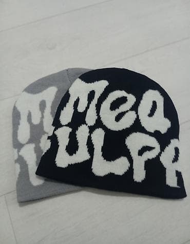 Шапка, Бини, Акрил, Вязаная модель