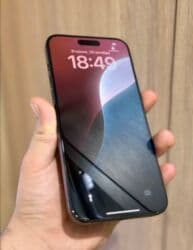 телефон новые: IPhone 15 Pro Max, Жаңы, 256 ГБ, Black Titanium, Заряддоочу түзүлүш, Коргоочу айнек, Каптама, 100 % — 3