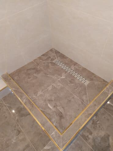 Дизайн, долборлоо: Дубалдарды коюу үчүн даярдоо, Дубалдарды грунттоо үчүн даярдоо, Плиткаларды кесүү | Карапа плиткасы, Керамогранит плиткасы, Мозаика плиткасы | Тикелей төшөө, Диагоналдуу төшөө, Горизонталдуу төшөө 6 жылдан ашык тажрыйба — 1