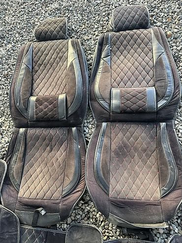 молдинги е39: Чехлы Велюровые, цвет - Серый, Б/у — 2