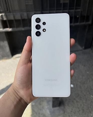 Samsung Galaxy A32, Б/у, 128 ГБ, цвет - Белый, 2 SIM