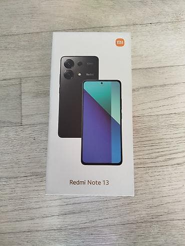 электронный китеп кыргызча: Redmi, Redmi Note 13, Колдонулган, 256 ГБ, түсү - Кара, 1 SIM — 3