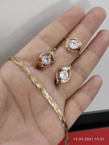 свадебные наборы ручной: Набор украшений, Проба 925, Женские, Новый — 7