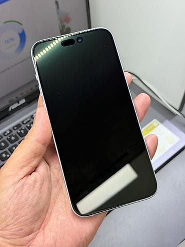 iphone kg: IPhone 15 Plus, Б/у, 128 ГБ, Голубой, Защитное стекло, Чехол, 87 % — 7