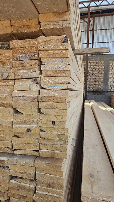 Доски, Обрезные, Для строительства, Сосна