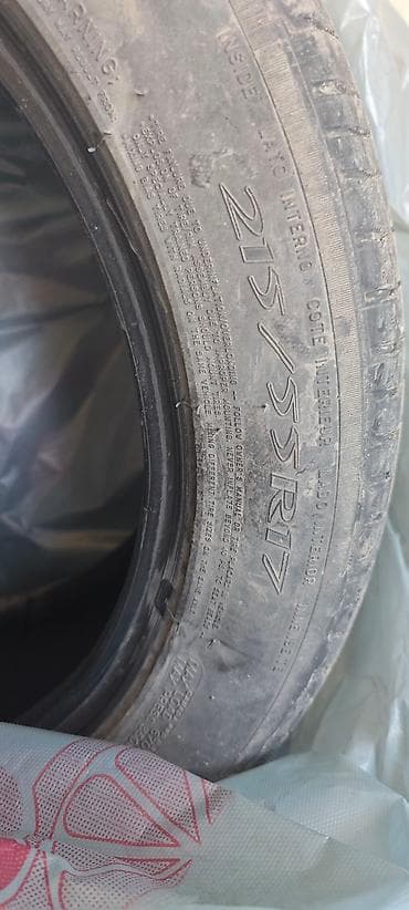Шины 215 / 55 / R 17, Лето, Б/у, Комплект, Легковые, Michelin