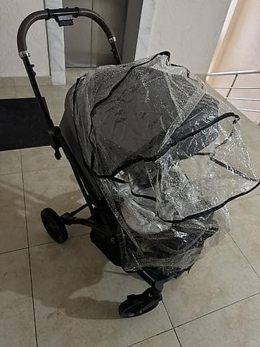 second hend: Коляска, цвет - Серебристый, Б/у — 5