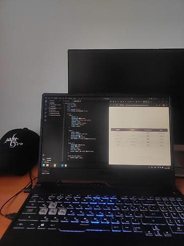 Игровой/рабочий ноутбук ASUS с подсветкой клавиатуры и дополнительным