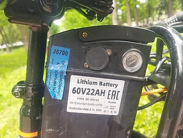 акумлятор: Электроскутер/электромопед с грузовой платформой Описание: - Прочный — 6