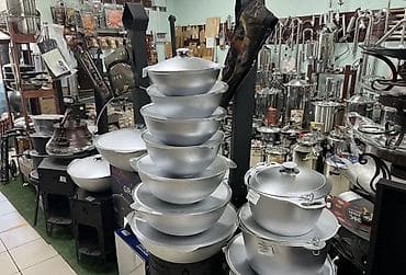 кастрюля для приготовления пищи: КАЗАНЫ С КРЫШКАМИ И ПЕЧИ-ПОДСТАВКИ ДЛЯ ОТКРЫТОГО ОГНЯ - Материал — 6