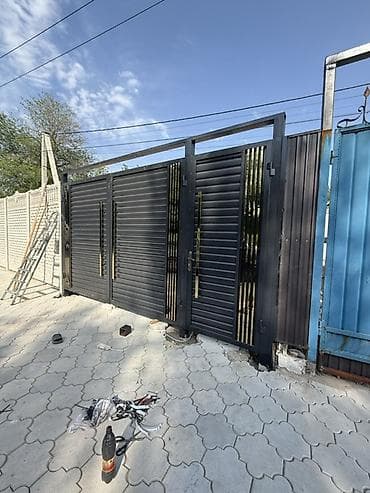 Металлические ворота и калитки под заказ - Изготовление распашных и