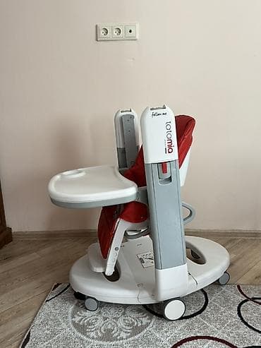 автолюлька joie: Стульчик для кормления, Peg perego, Пластик, Трансформер, цвет - Красный — 4