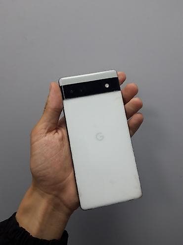 Google Pixel 6A, Б/у, 128 ГБ, цвет - Белый, 1 SIM