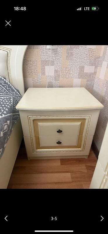 антикварная мебель: Спальный гарнитур в классическом стиле, цвет слоновая кость с — 3