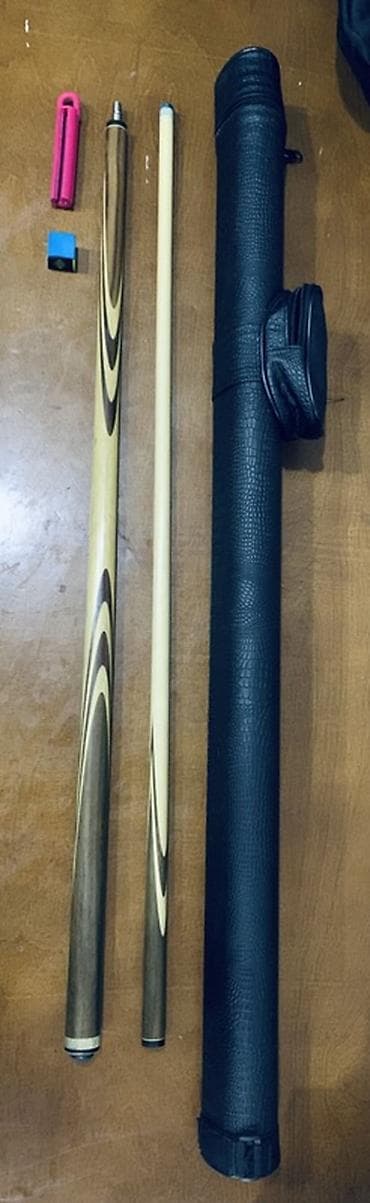 кии бильярдный: Кий венге. Бильярдный набор: кий разборный 2 части + жесткий тубус + — 2