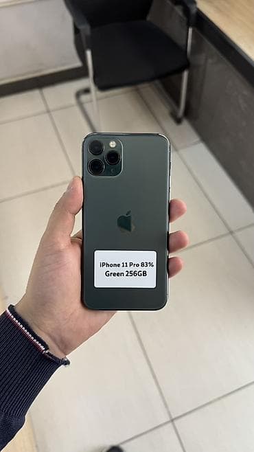 redmi c9: IPhone 11 Pro, Б/у, 256 ГБ, Зеленый, 83 % — 1