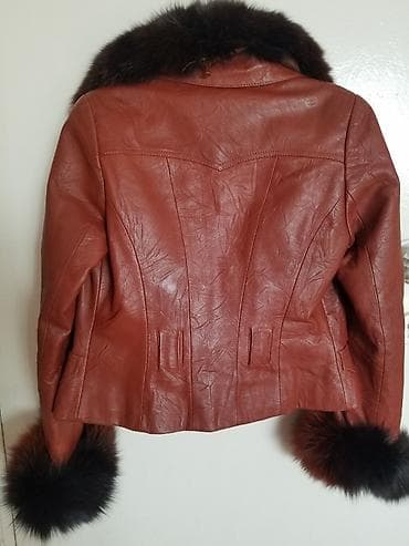 куртка мех: Кожаная куртка размер 40-42,,мех натуральный снимается,цвет — 2