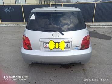 арзан авто машина: Toyota ist: 2003 г., 1.3 л, Автоматтык, Бензин — 1