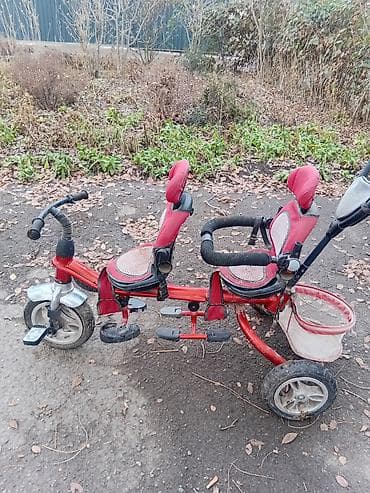 Велосипеды: Детский трёхколёсный велосипед-тандем для двоих детей. Особенности и — 4