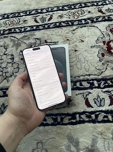 Компьютеры, ноутбуки и планшеты: IPhone 15 Pro Max, Б/у, 512 ГБ, Black Titanium, Коробка, 87 % — 5