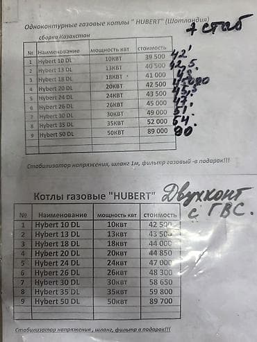 табылга газовые котлы: Газовый котёл Бренд: Hubert, Для дома, Тип управления: Автоматический — 2