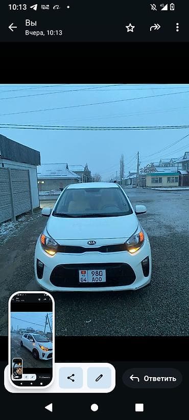 Kia Picanto: 2019 г., Автомат, Бензин, Хэтчбэк